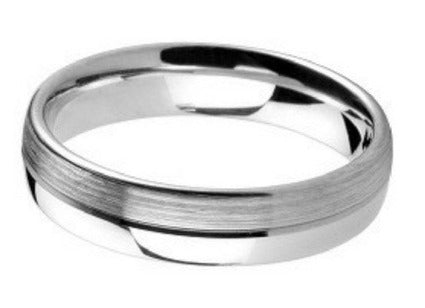 4mm Mens Ring with F10 finish - Hamilton & Lewis Jewellery