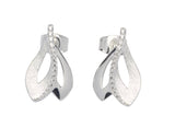 Unique & Co Ladies Sterling Silver Earrings ME-602 - Hamilton & Lewis Jewellery