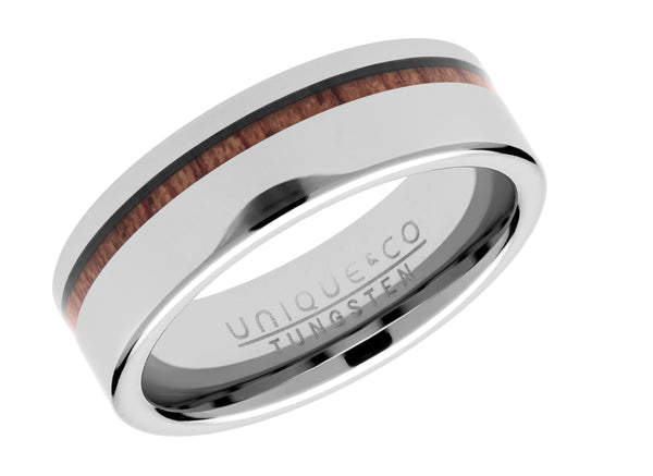 Unique & Co Tungsten Ring TUR-104 - Hamilton & Lewis Jewellery