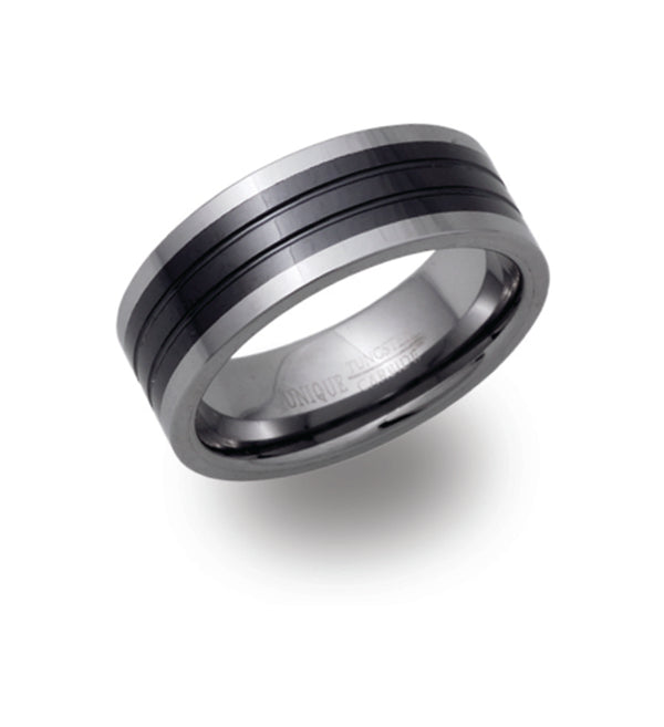 Unique & Co Tungsten Ring TUR-47 - Hamilton & Lewis Jewellery