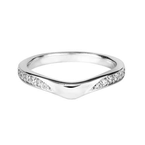 Wave shaped wedding rings sale
