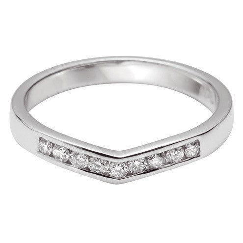 Curve Shaped Wedding Ring - Hamilton & Lewis Jewellery