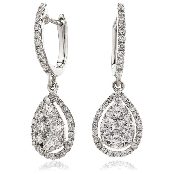 Diamond Drop Earring Set 1.05ct - Hamilton & Lewis Jewellery