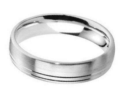 4mm Mens Ring with F12 finish - Hamilton & Lewis Jewellery