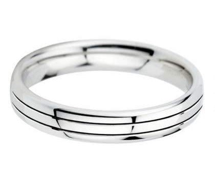 4mm Mens Ring with F13 finish - Hamilton & Lewis Jewellery