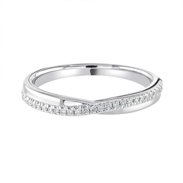 Castle-Set shaped wedding ring - Hamilton & Lewis Jewellery