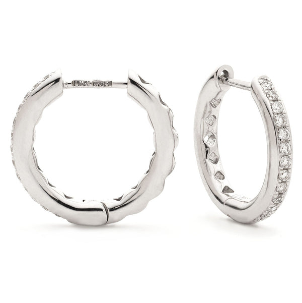 Diamond Hoop Earring Set 0.17ct - Hamilton & Lewis Jewellery