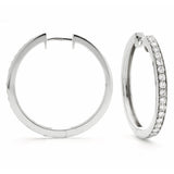 Diamond Hoop Earring Set 0.50ct - Hamilton & Lewis Jewellery