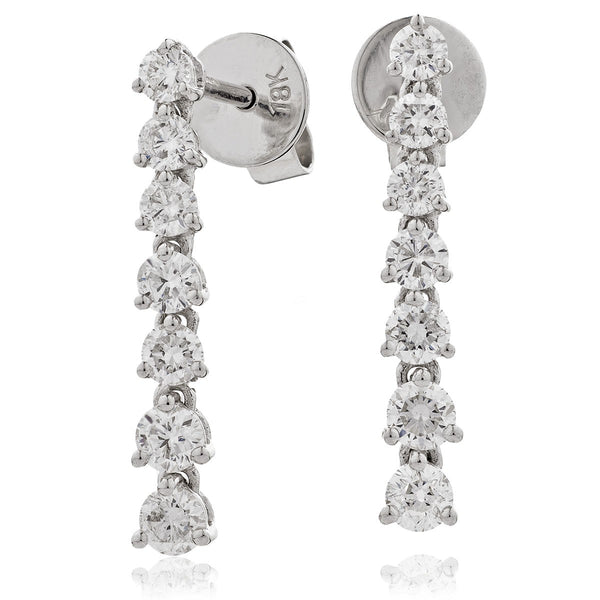 Diamond Drop Earring Set 0.75ct - 1.25ct - Hamilton & Lewis Jewellery