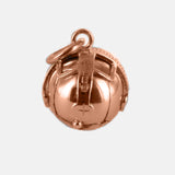 9ct Rose Gold Masonic Handmade Orb Fob Ball Cross Pendant- Medium - Hamilton & Lewis Jewellery