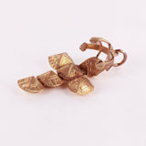 9ct Rose Gold Masonic Handmade Orb Fob Ball Cross Pendant- Medium - Hamilton & Lewis Jewellery