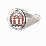 Reversible Solid Silver Royal Arch Masonic Ring (Red) - Hamilton & Lewis Jewellery