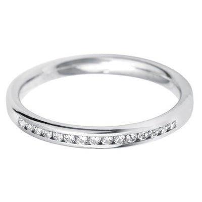 2.5mm 40 Court Channel Set Wedding Band