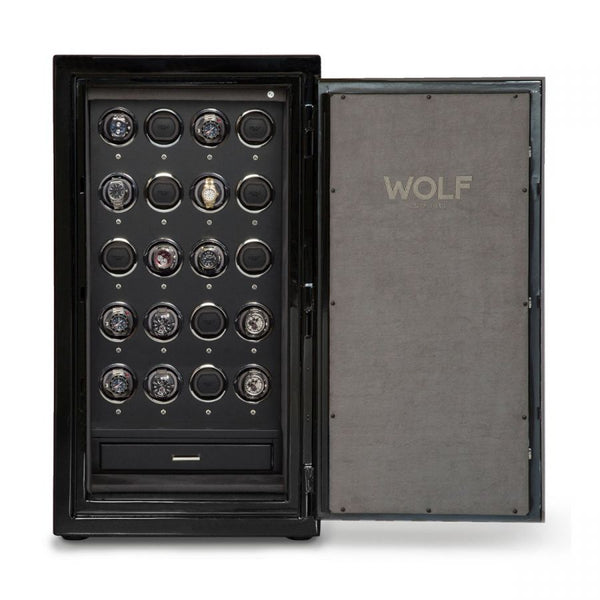 Wolf Atlas 20 piece Onyx Winder Safe 492064 - Hamilton & Lewis Jewellery