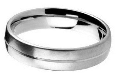 4mm Mens Ring with F09 finish - Hamilton & Lewis Jewellery