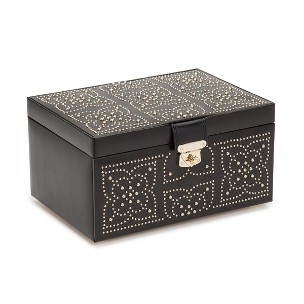 Wolf Black Marrakesh Medium Jewellery Box 308102 - Hamilton & Lewis Jewellery