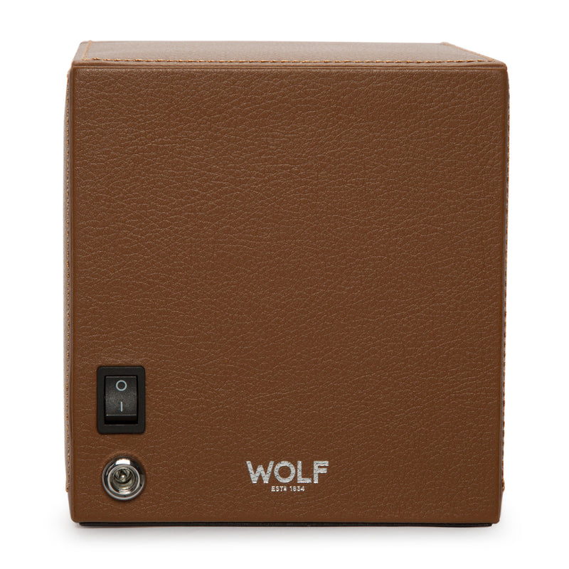 Wolf Single Cognac Cub Winder with Cover 461127 - Hamilton & Lewis Jewellery
