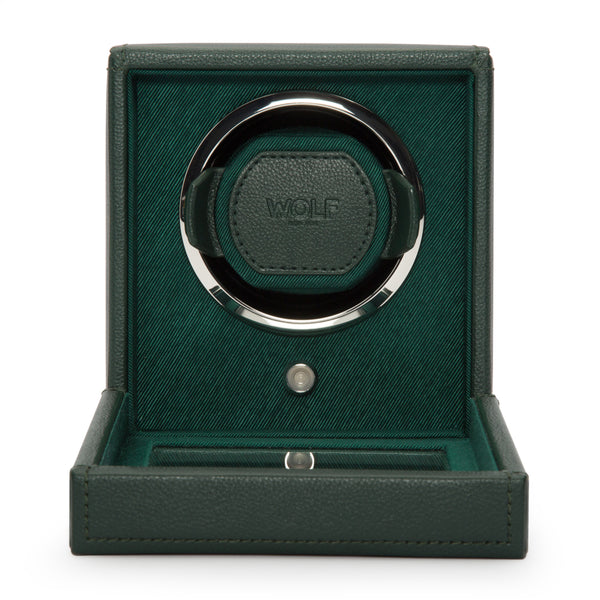 Wolf Single Green Cub Winder with Cover 461141 - Hamilton & Lewis Jewellery
