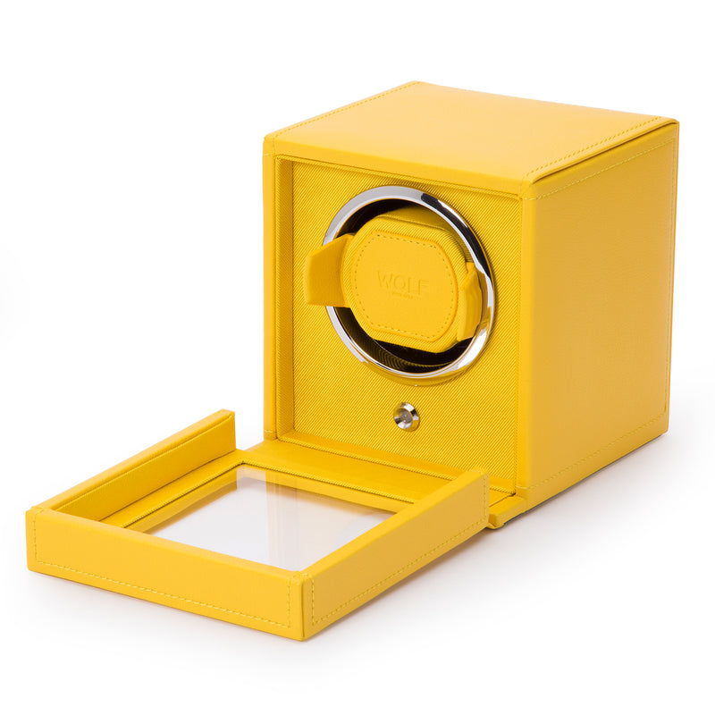 Wolf Single Yellow Cub Winder with Cover 461192 - Hamilton & Lewis Jewellery