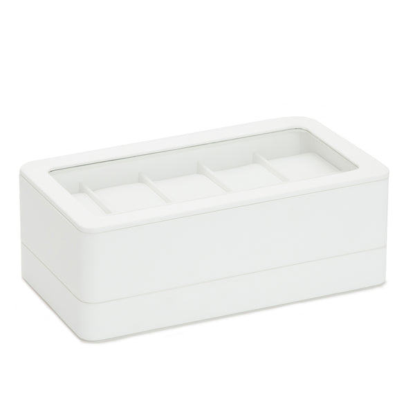 Wolf White Watch Box with Strap Valet Tray for Apple Watches 463101 - Hamilton & Lewis Jewellery