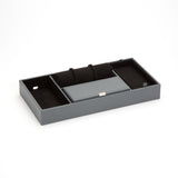 Wolf Howard Grey Valet Tray with Roll 465165 - Hamilton & Lewis Jewellery