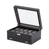 Wolf 10 Piece Viceroy Watch Box with Storage 466202 - Hamilton & Lewis Jewellery