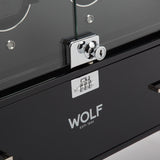 Wolf Regent 12 Piece Black Cabinet Winder 468070 - Hamilton & Lewis Jewellery