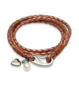 Unique & Co Ladies Copper Leather Bracelet B214CO - Hamilton & Lewis Jewellery