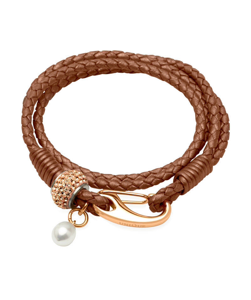 Unique & Co Ladies Copper Leather Bracelet B222CO - Hamilton & Lewis Jewellery