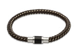 Unique & Co Dark Brown Steel Wire Bracelet B241DB - Hamilton & Lewis Jewellery