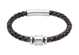 Unique & Co Antique Black Leather Bracelet B323ABL - Hamilton & Lewis Jewellery