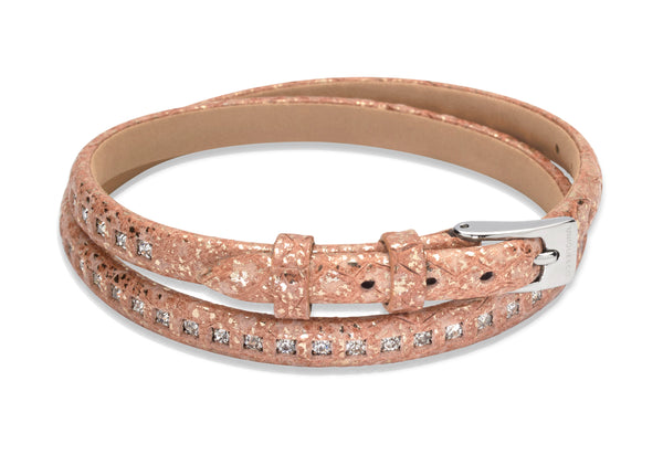Unique & Co Ladies Natural Leather Bracelet B342NA - Hamilton & Lewis Jewellery