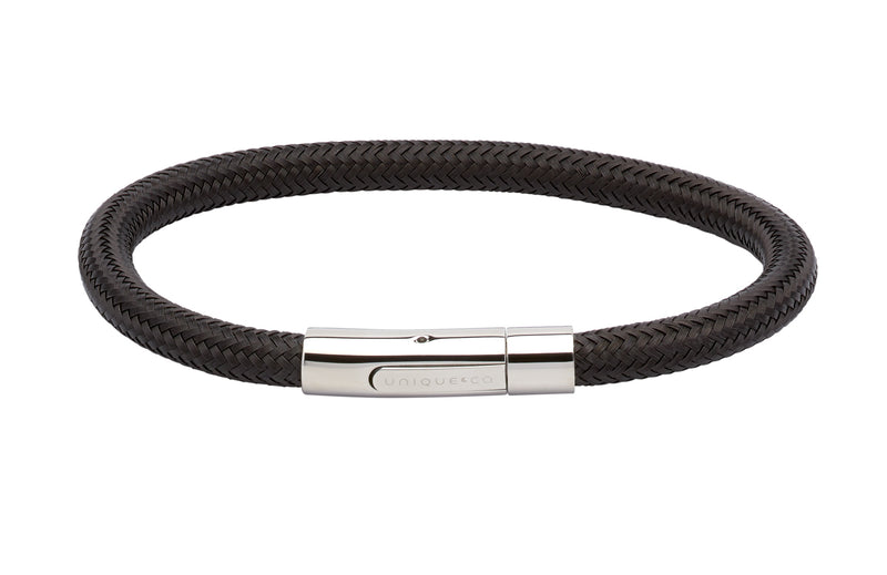 Unique & Co Black Steel Wire Bracelet B344BL - Hamilton & Lewis Jewellery