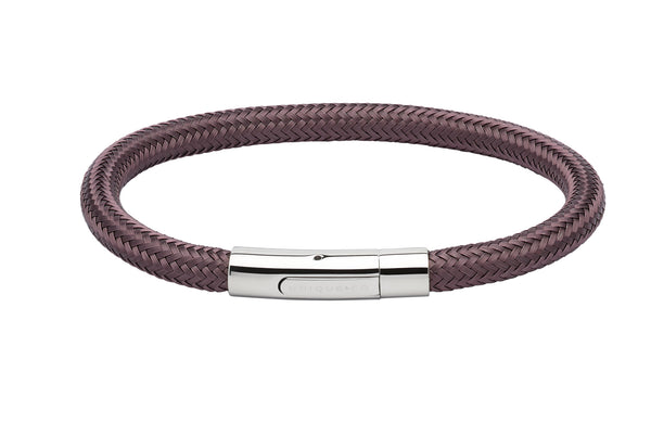 Unique & Co Dark Brown Steel Wire Bracelet B344DB - Hamilton & Lewis Jewellery