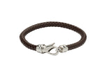 Unique & Co Brown Leather Bracelet B380DB - Hamilton & Lewis Jewellery