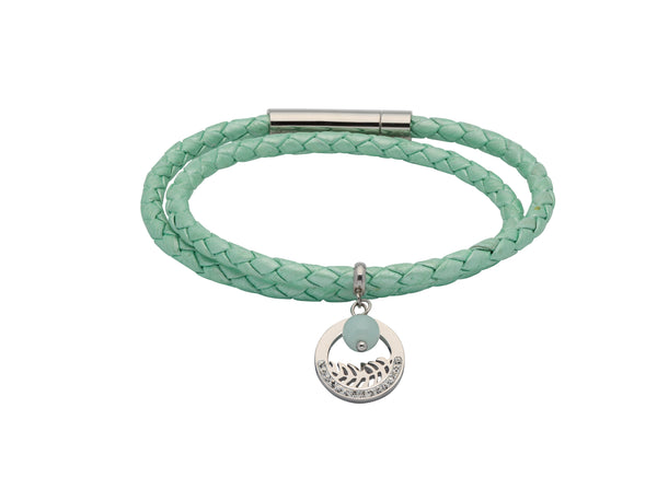 Unique & Co Ladies Oasis Turquoise Leather Bracelet B409OT - Hamilton & Lewis Jewellery