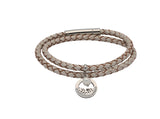 Unique & Co Ladies Pearl Leather Bracelet B409PE - Hamilton & Lewis Jewellery