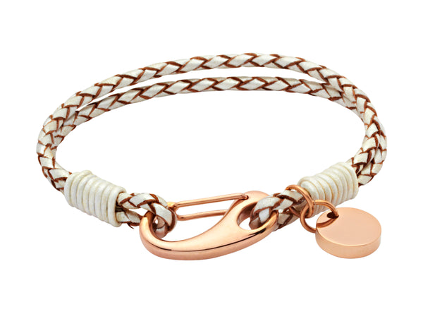 Unique & Co Ladies Pearl Leather Bracelet B64PE - Hamilton & Lewis Jewellery