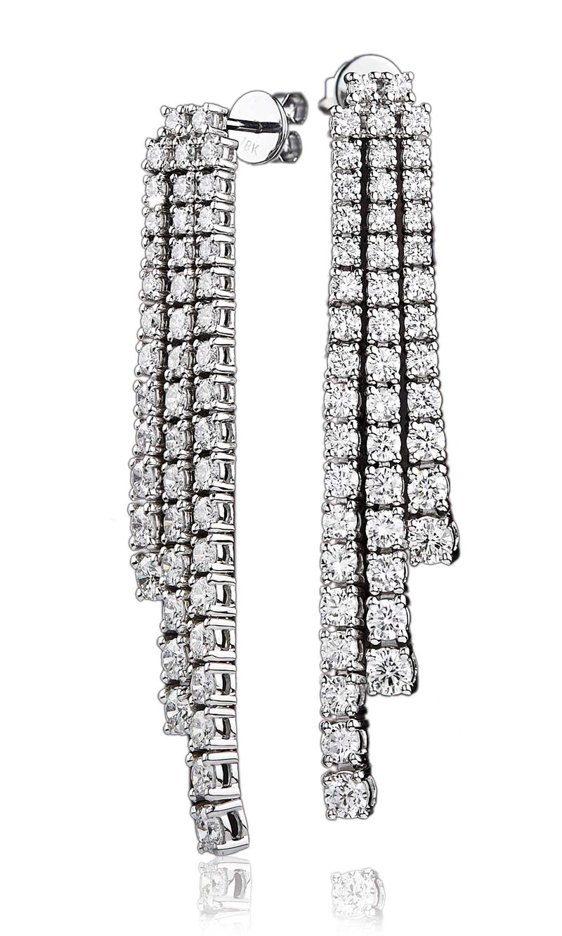 Diamond Drop Earring Set 5.42ct - 8.15ct - Hamilton & Lewis Jewellery