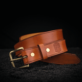 35mm Stitched Gent's Belt - Hamilton & Lewis Jewellery