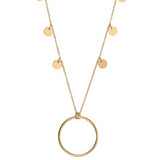 Unique & Co 9ct. Yellow Gold Pull Through Earrings - DE-50 - Hamilton & Lewis Jewellery