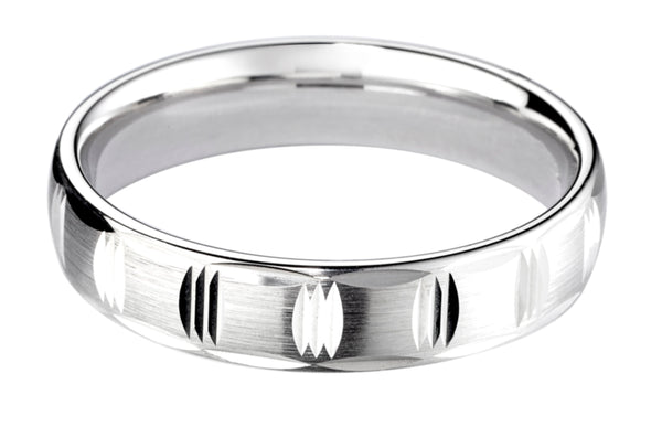 4mm Mens Ring with F35 finish - Hamilton & Lewis Jewellery