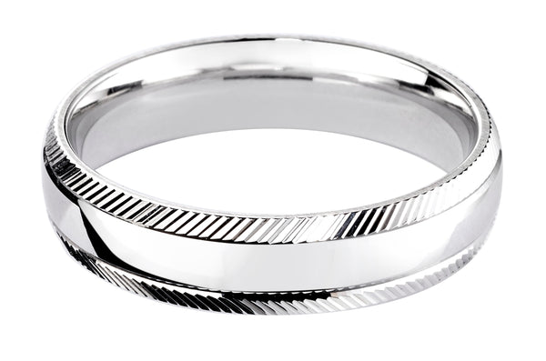 4mm Mens Ring with F37 finish - Hamilton & Lewis Jewellery