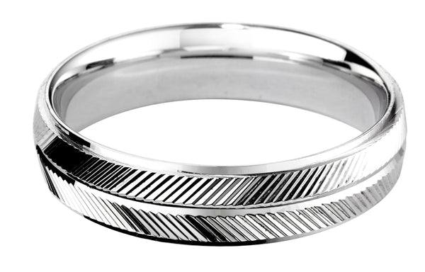 4mm Mens Ring with F64 finish - Hamilton & Lewis Jewellery