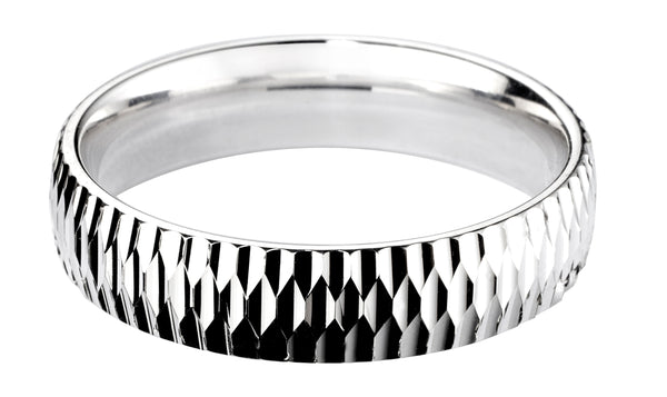 4mm Mens Ring with F72 finish - Hamilton & Lewis Jewellery