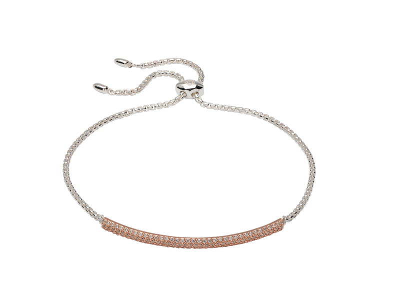 Unique & Co Ladies Sterling Silver Bracelet MBR-600 - Hamilton & Lewis Jewellery