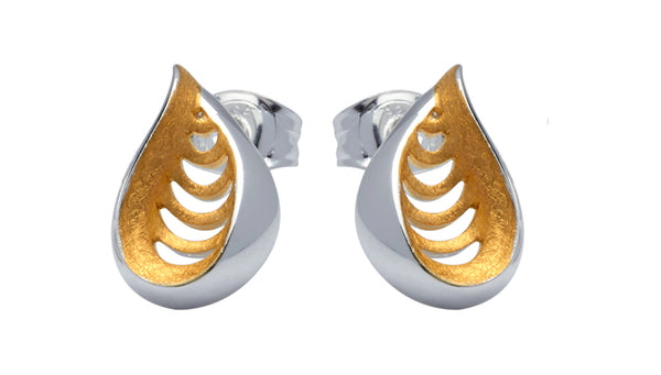 Unique & Co Ladies Sterling Silver Earrings ME-513 - Hamilton & Lewis Jewellery