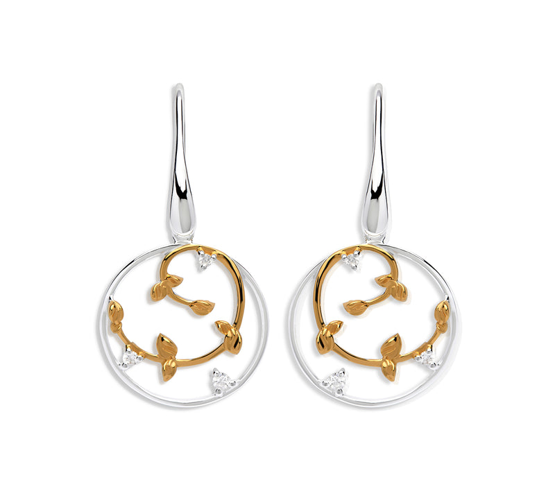 Unique & Co Ladies Sterling Silver Earrings ME-591 - Hamilton & Lewis Jewellery