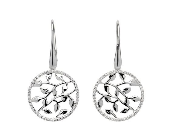 Unique & Co Ladies Sterling Silver Earrings ME-593 - Hamilton & Lewis Jewellery