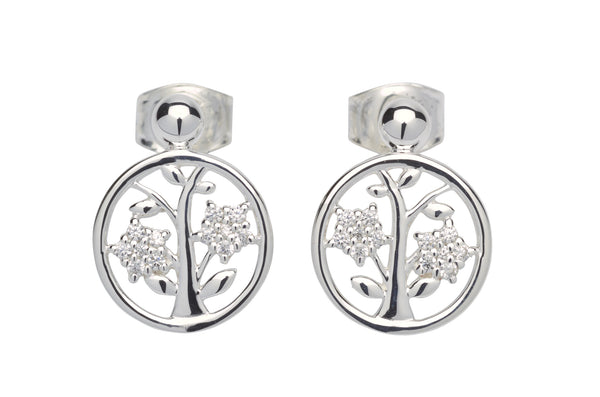 Unique & Co Ladies Sterling Silver Earrings ME-601 - Hamilton & Lewis Jewellery